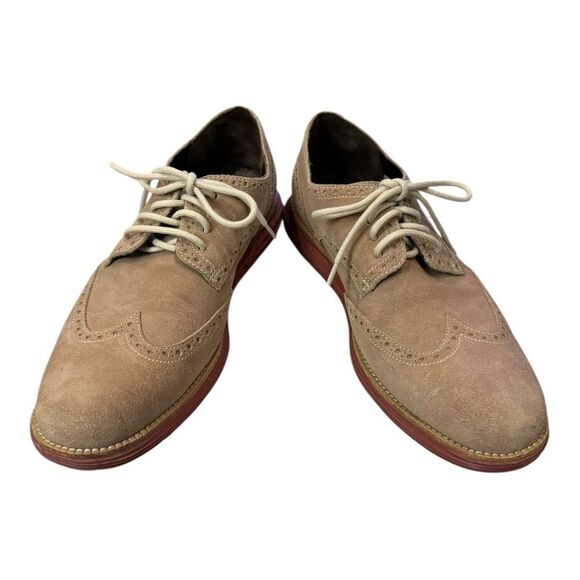 Cole Haan Men's Lunargrand Suede WIngtip Oxford Shoes 9.5 - Picture 3 of 6